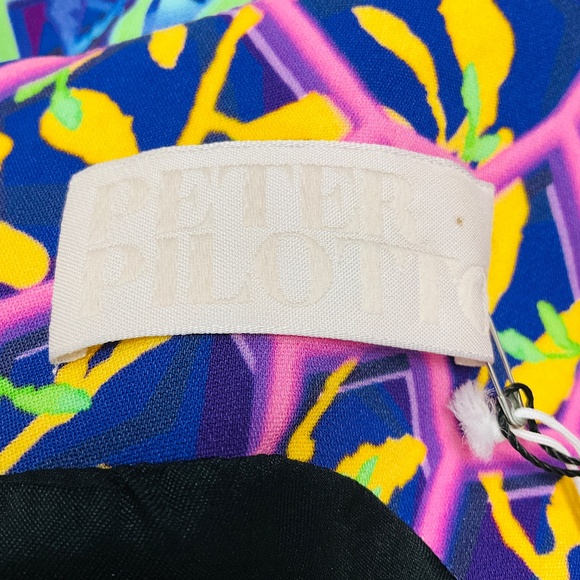 PETER PILOTTO MARINE VISCOSE STRETCH KIA SLEEVELESS DRESS - Picture 4 of 7